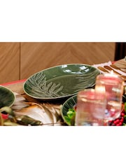 Mikasa White Jardin Oval Ceramic Serving Platter - Image 1 of 6