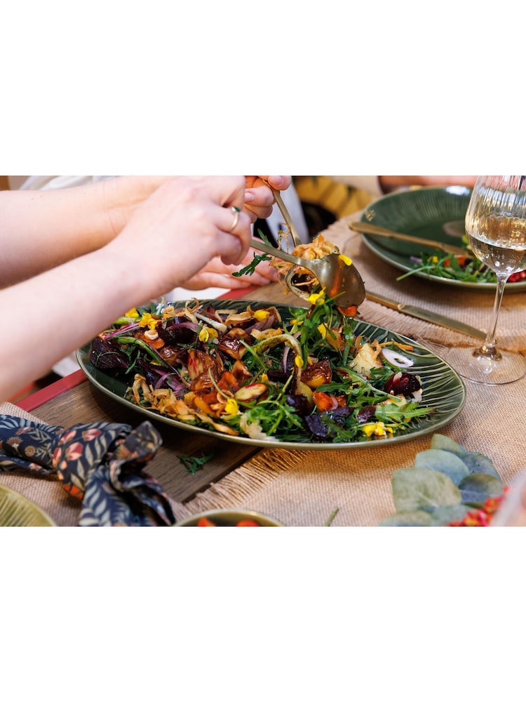 Mikasa White Jardin Oval Ceramic Serving Platter - Image 2 of 6