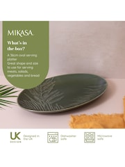 Mikasa White Jardin Oval Ceramic Serving Platter - Image 5 of 6