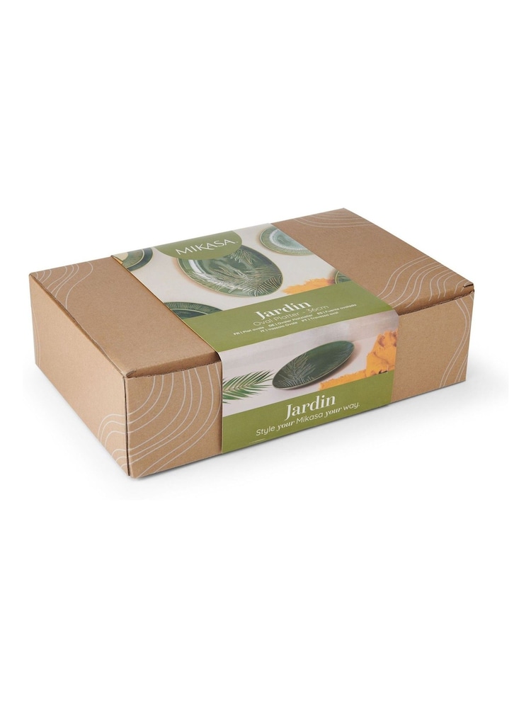 Mikasa White Jardin Oval Ceramic Serving Platter - Image 5 of 5 Mikasa White Jardin Oval Ceramic Serving Platter - Image 5 of 5