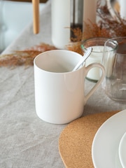 Mikasa Set of 4 White Egret Simple Fine China Mugs - Image 1 of 5