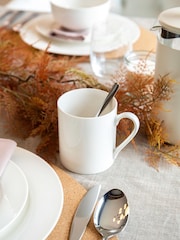 Mikasa Set of 4 White Egret Simple Fine China Mugs - Image 2 of 5