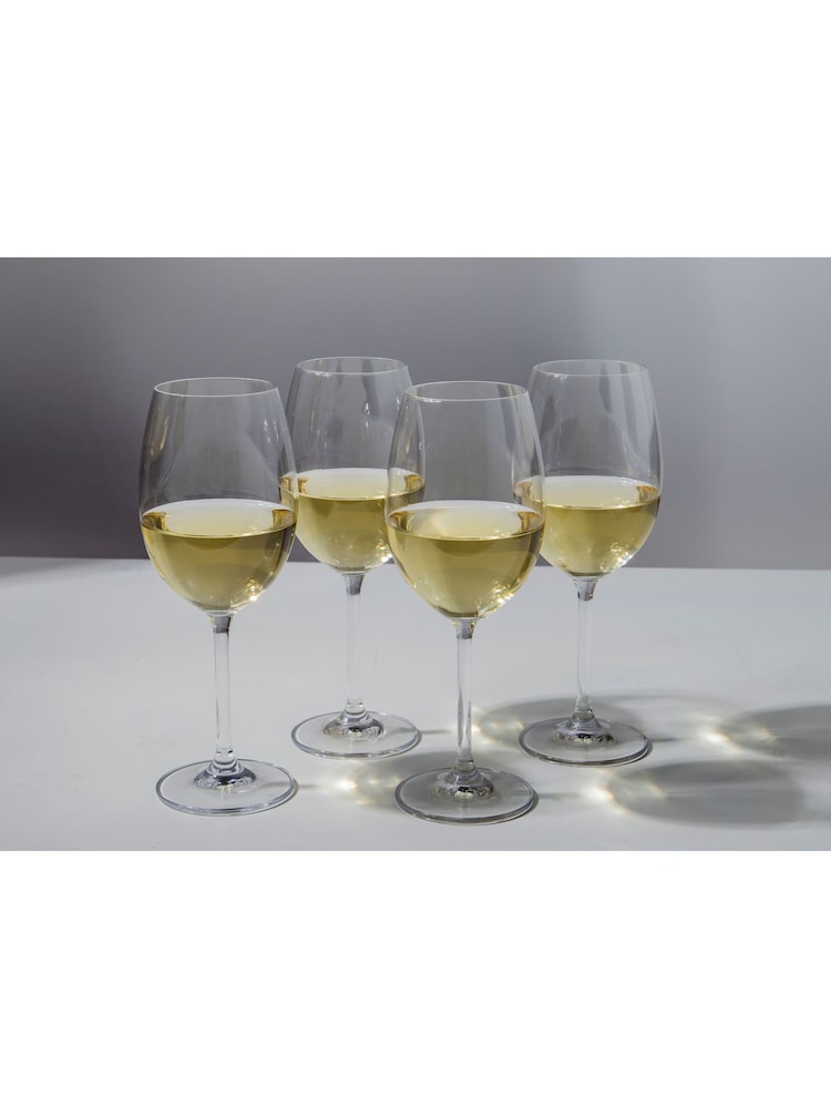 Mikasa Set of 4 Clear Julie Crystal  Wine Glasses - Image 1 of 5