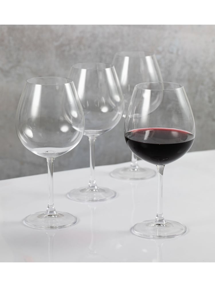 Mikasa Set of 4 Clear Julie Crystal Wine Glasses - Image 1 of 5