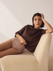 Leopard/Cherry Print Midi Microfibre Knickers 5 Pack - Image 3 of 12