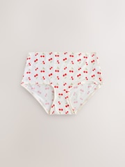 Leopard/Cherry Print Midi Microfibre Knickers 5 Pack - Image 6 of 12