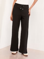 Lipsy Black Wide Leg Sweat Joggers - Image 1 of 4