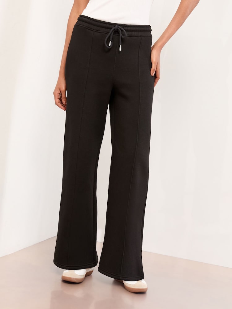 Lipsy Black Wide Leg Sweat Joggers - Image 1 of 4