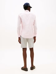 Tommy Hilfiger Pink Flex Slim Fit Poplin Shirt - Image 2 of 5