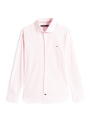 Tommy Hilfiger Pink Flex Slim Fit Poplin Shirt - Image 5 of 5