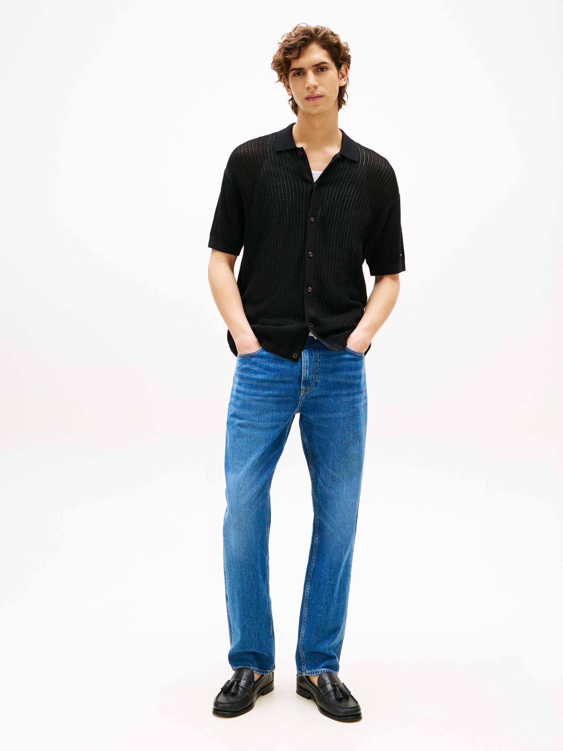 オーバーシャツニット Next：日本 ブラック - Tommy Hilfiger ニットオーバーシャツ from