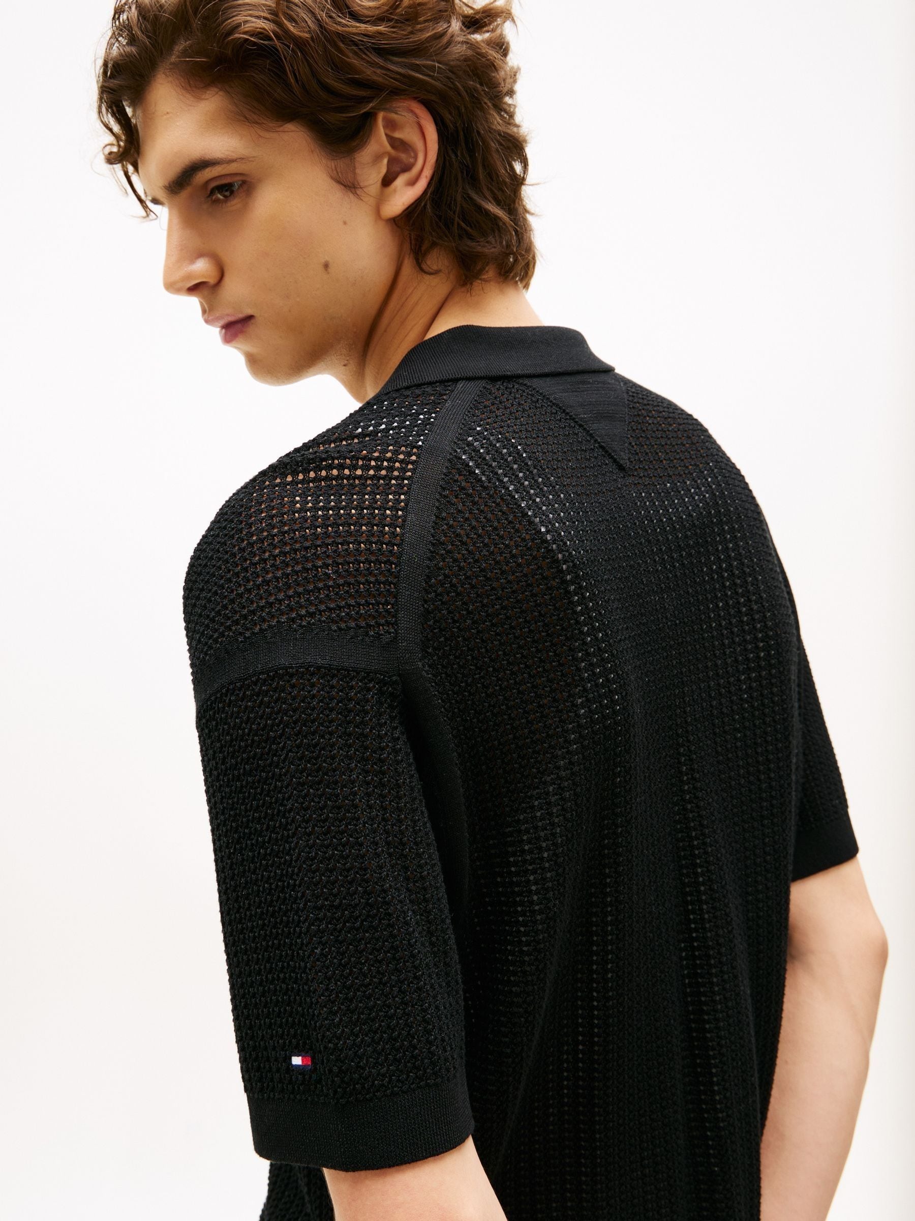 オーバーシャツニット Next：日本 ブラック - Tommy Hilfiger ニットオーバーシャツ from