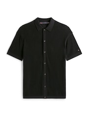 Tommy Hilfiger Black Knit Overshirt - Image 5 of 5