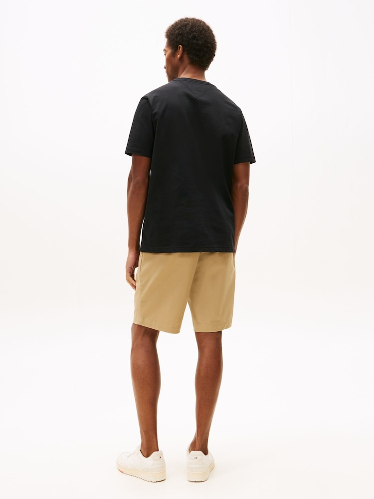 Tommy Hilfiger Black Athleisure Logo Embroidery T-Shirt - Image 2 of 5