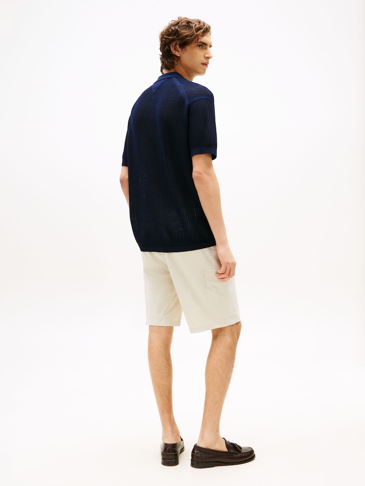 Tommy Hilfiger Blue Knit Overshirt - Image 2 of 5