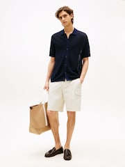 Tommy Hilfiger Blue Knit Overshirt - Image 3 of 5