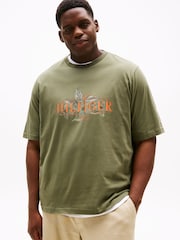 Tommy Hilfiger Green Plus Regular Fit Short Sleeve T-Shirt - Image 1 of 5