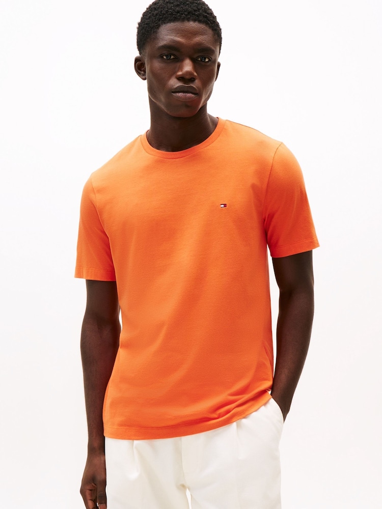 Tommy Hilfiger Orange Crew Neck T-Shirt - Image 1 of 5