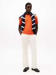 Tommy Hilfiger Orange Crew Neck T-Shirt - Image 3 of 5