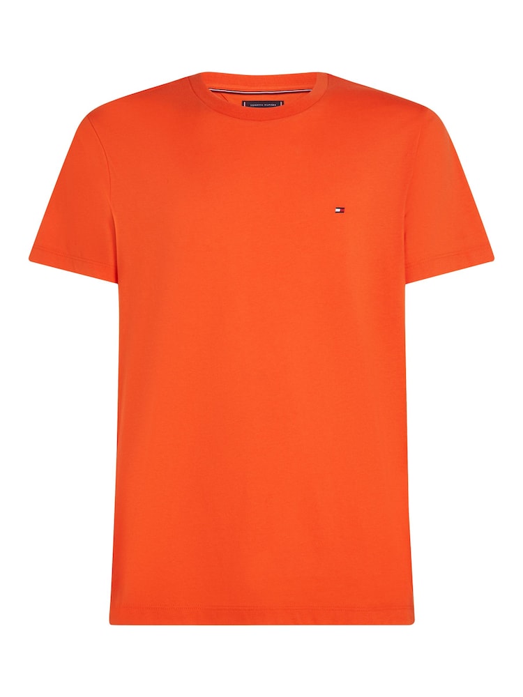 Tommy Hilfiger Orange Crew Neck T-Shirt - Image 5 of 5