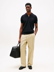 Tommy Hilfiger Blue Knit Textured Polo Jumpers - Image 2 of 5