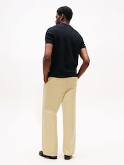 Tommy Hilfiger Blue Knit Textured Polo Jumpers - Image 3 of 5