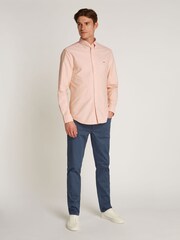 Tommy Hilfiger Orange Regular Fit Oxford Shirt - Image 3 of 5