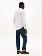 Tommy Hilfiger White Regular Fit Stripe Oxford Shirt - Image 2 of 5