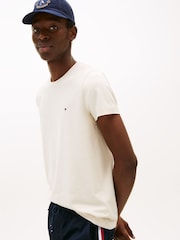Tommy Hilfiger Natural Slim Crew Neck T-Shirt - Image 4 of 5