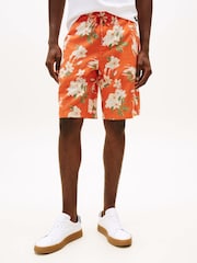 Tommy Hilfiger Orange Washed Cotton Shorts - Image 1 of 4