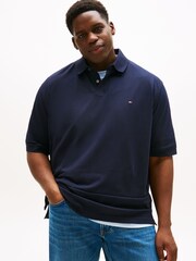 Tommy Hilfiger Blue Regular Fit Plus 1985 Polo Shirt - Image 1 of 5