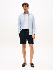 Tommy Hilfiger Blue Slim Flex Stretch Cotton Poplin Shirt - Image 2 of 5