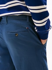 Tommy Hilfiger Blue Denton Micro Print Straight Leg Chinos - Image 4 of 5