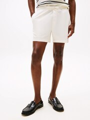 Tommy Hilfiger White Flag Embroidery Shorts - Image 1 of 5