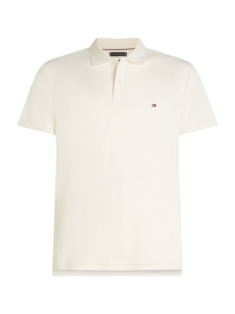 Tommy Hilfiger Cream Regular Fit Polo Shirt - Image 1 of 3