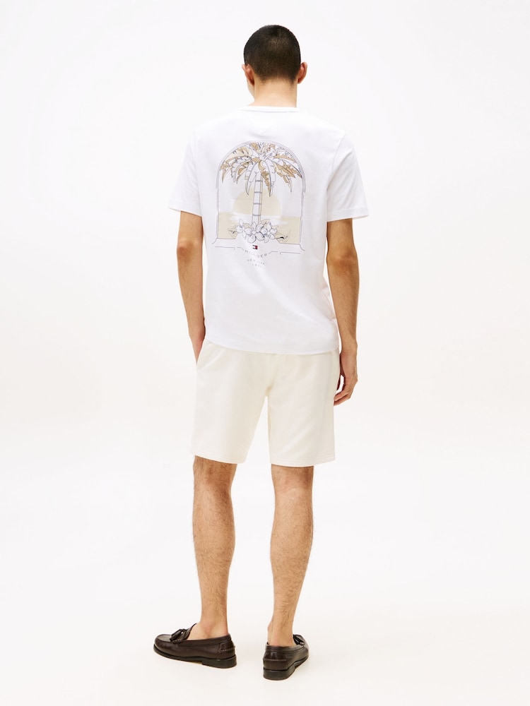 Tommy Hilfiger White Regular Fit Short Sleeve T-Shirt - Image 2 of 5