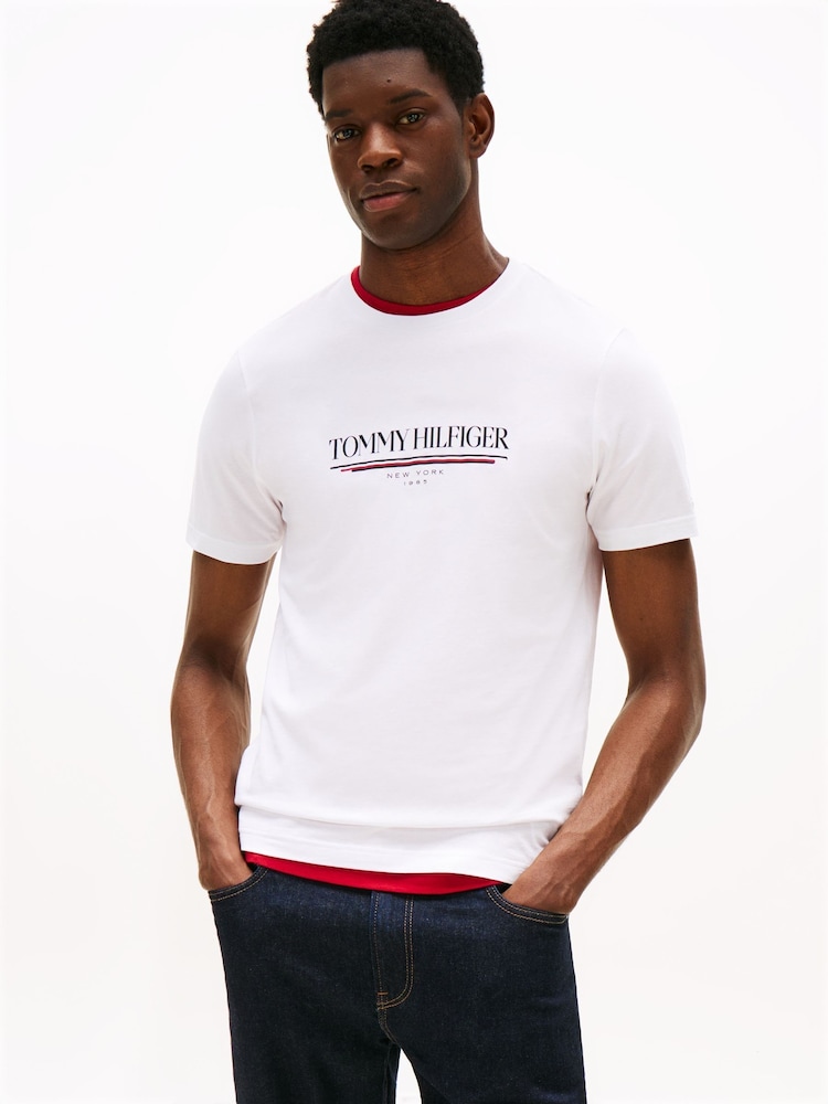 Tommy Hilfiger Logo Crew Neck T-Shirt - Slika 1 iz 5