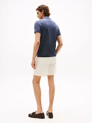 Tommy Hilfiger Blue Two Tone Mercerised Polo Shirt - Image 2 of 5