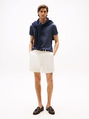 Tommy Hilfiger Blue Two Tone Mercerised Polo Shirt - Image 3 of 5