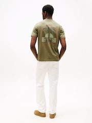Tommy Hilfiger Green Regular Fit Short Sleeve T-Shirt - Image 2 of 5