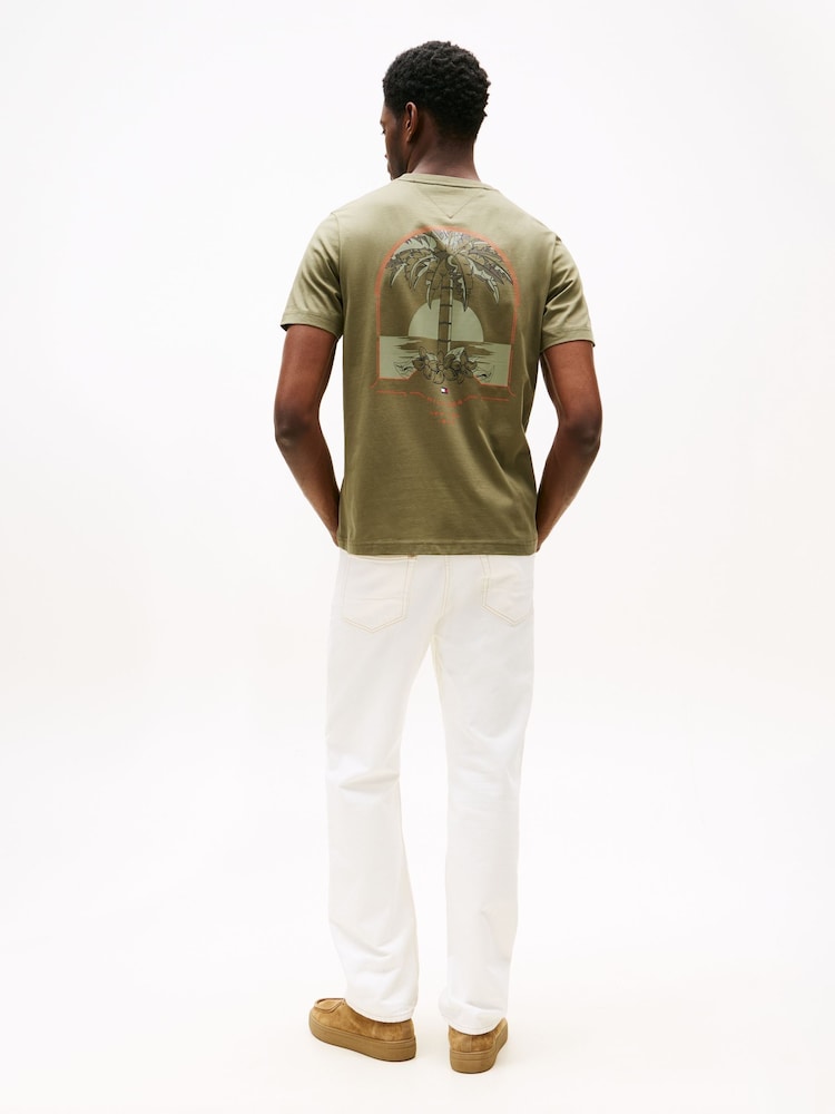 Tommy Hilfiger Green Regular Fit Short Sleeve T-Shirt - Image 2 of 5