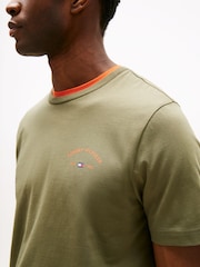 Tommy Hilfiger Green Regular Fit Short Sleeve T-Shirt - Image 4 of 5