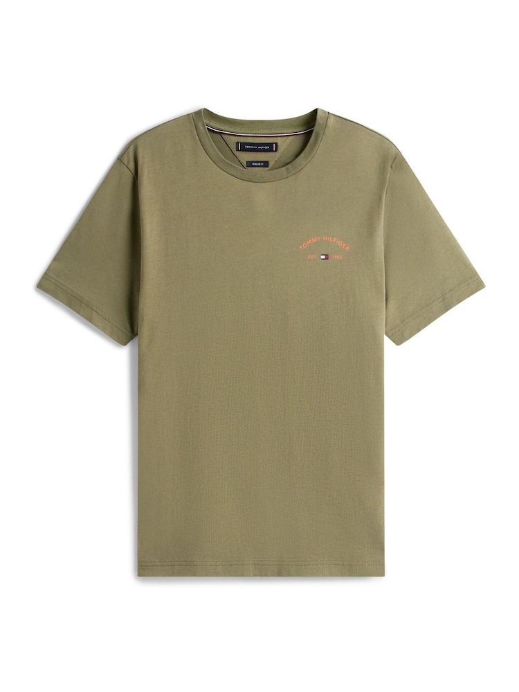Tommy Hilfiger Green Regular Fit Short Sleeve T-Shirt - Image 5 of 5