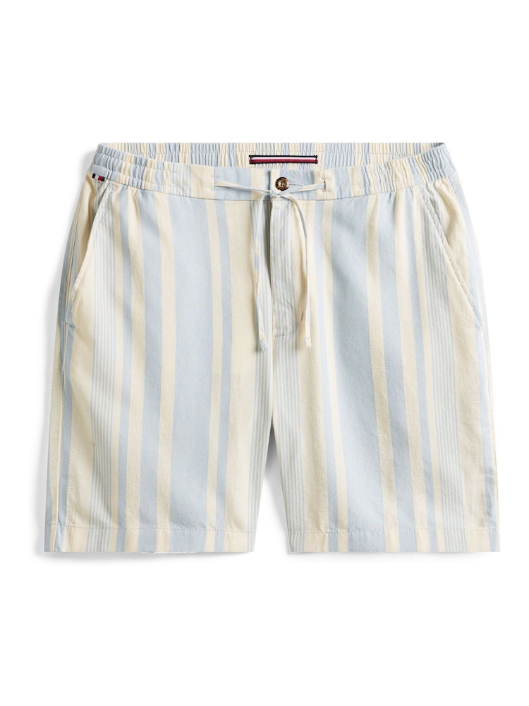 Tommy Hilfiger Blue Stripe Shorts - Image 4 of 4 Tommy Hilfiger Blue Stripe Shorts - Image 4 of 4