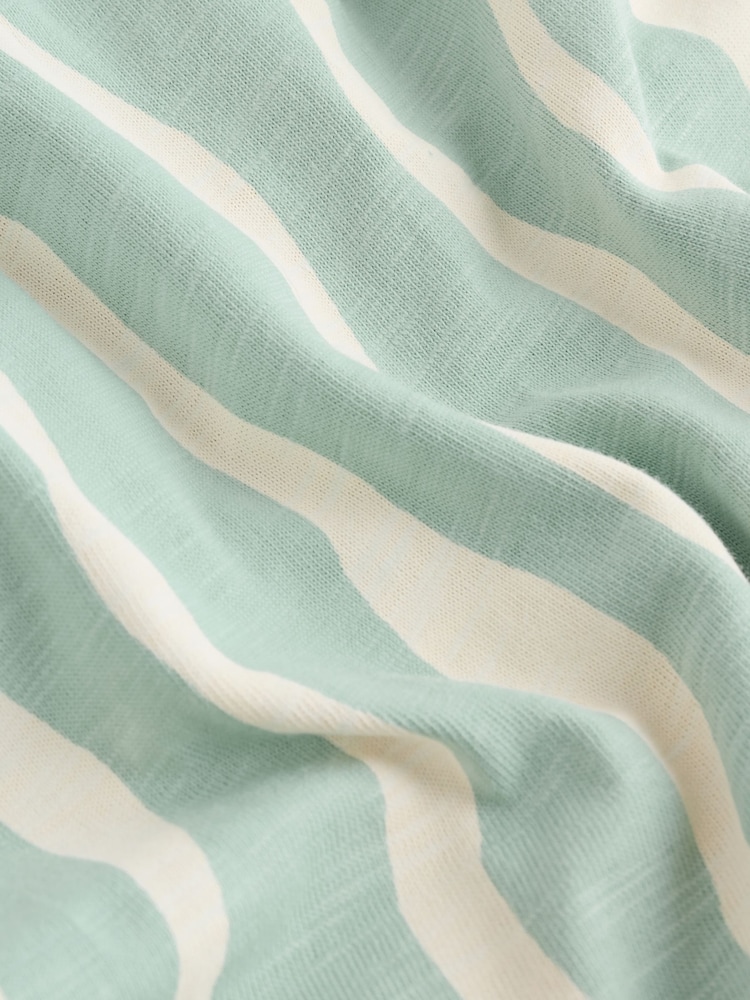 Szałwiowy w paski - Baby Long Leg Jersey Romper (0mths-3yrs) - Obraz 8 z 8 Szałwiowy w paski - Baby Long Leg Jersey Romper (0mths-3yrs) - Obraz 8 z 8