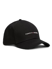 črna - Tommy Hilfiger Logo Embroidery Baseball Cap - Slika 1 iz 3