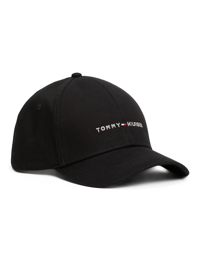 črna - Tommy Hilfiger Logo Embroidery Baseball Cap - Slika 1 iz 3