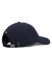 Tommy Hilfiger Blue Hilfiger Flag Seersucker Baseball Cap - Image 4 of 4