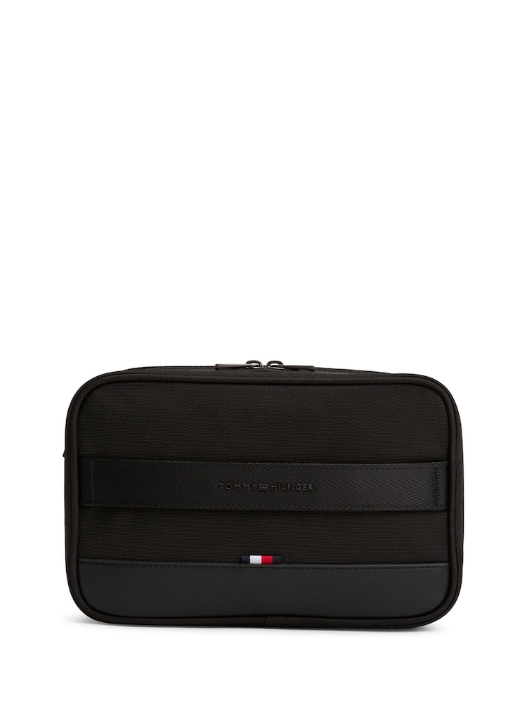 Tommy Hilfiger Metal Logo Mesh Pocket Washbag - Imagem 1 de 4