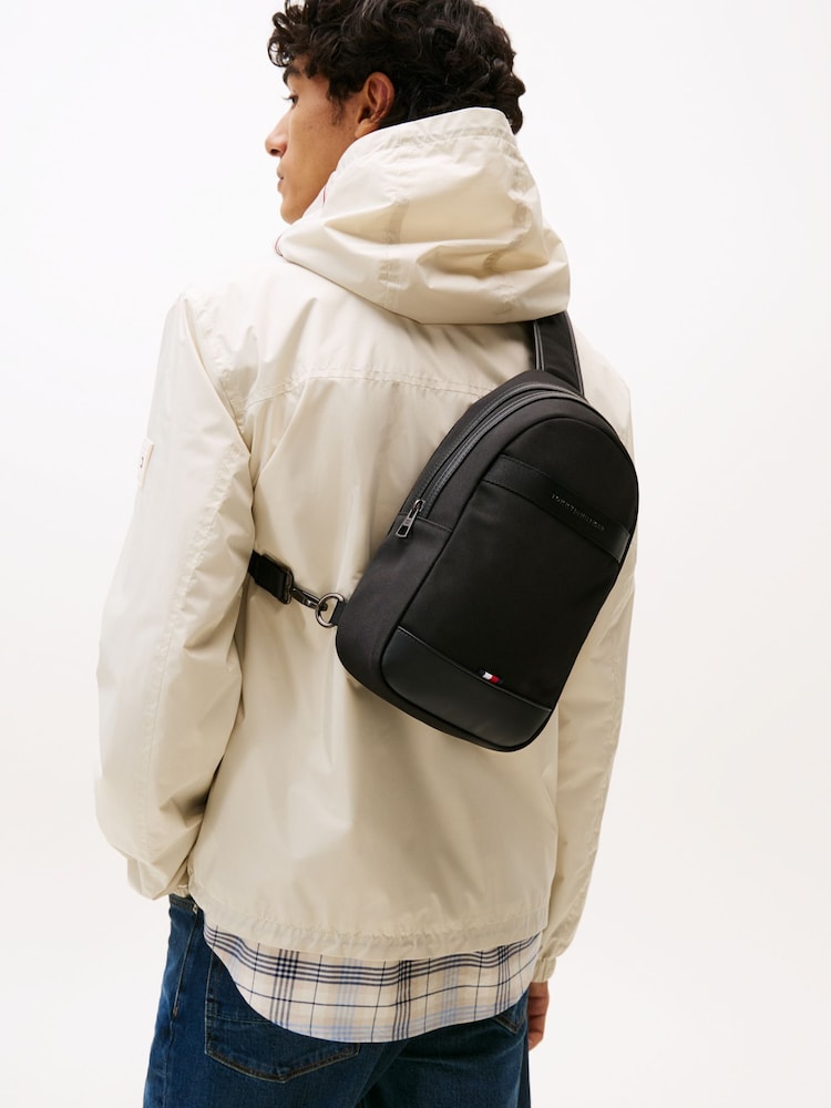 Tommy Hilfiger Black Travel Sling Bag - Image 5 of 5